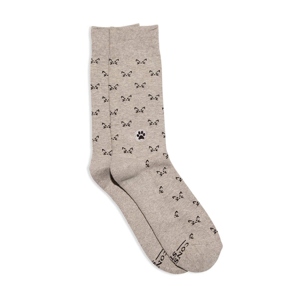 Socks that Save Cats - Cat Face/ Medium