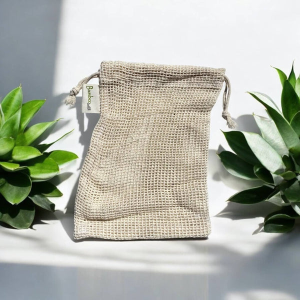 Cotton Mesh Laundry Wash Bag