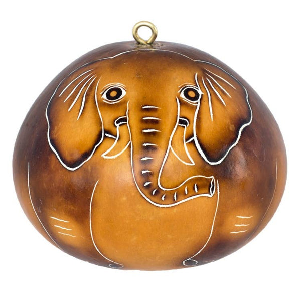 Elephant Gourd Ornament