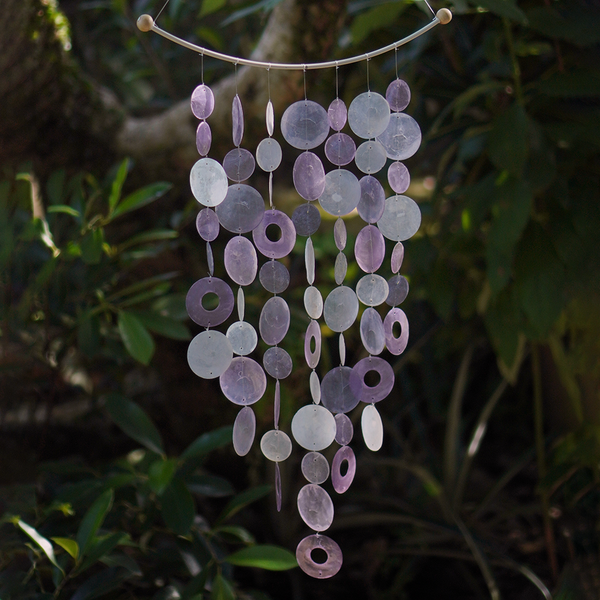 Lavender Inverted Arch Capiz Chime