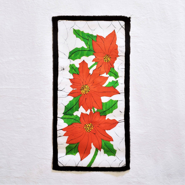 Batik Pointsettia Wall Art
