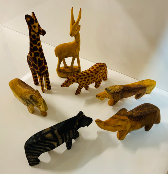 Miniature Wooden Safari Animals
