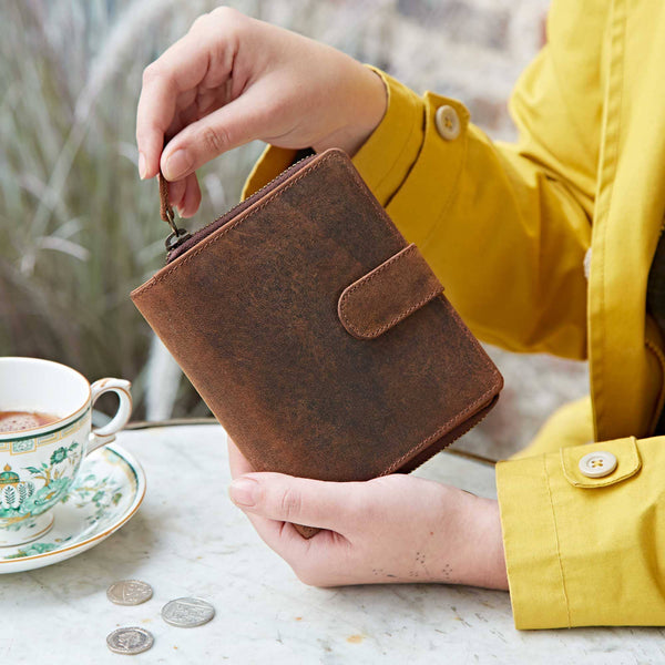 Buffalo Leather Large Purse