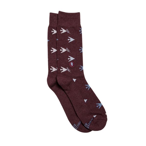 Socks that Fight for Equality (Maroon Doves/small)