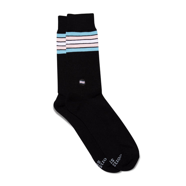 Socks that Save LGBTQ Lives - Trans Flag/Medium