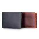 BI FOLD Leather Wallet //Saddle Brown// Artisan Made: Saddle Brown