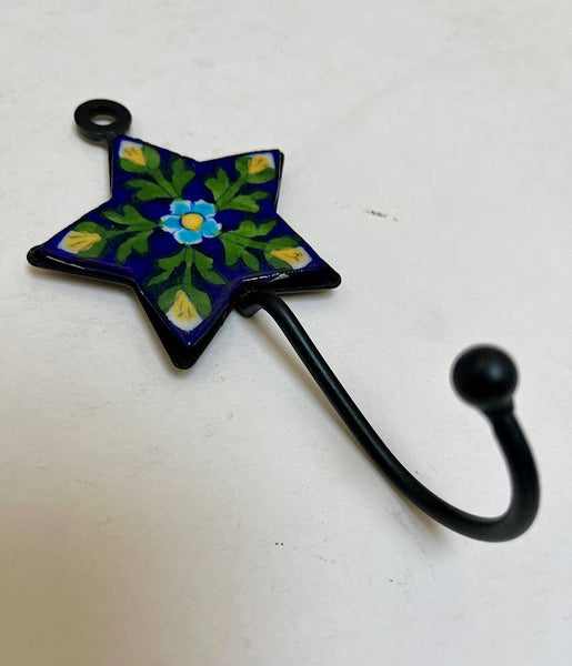 Pottery Hook 2" Star Indigo