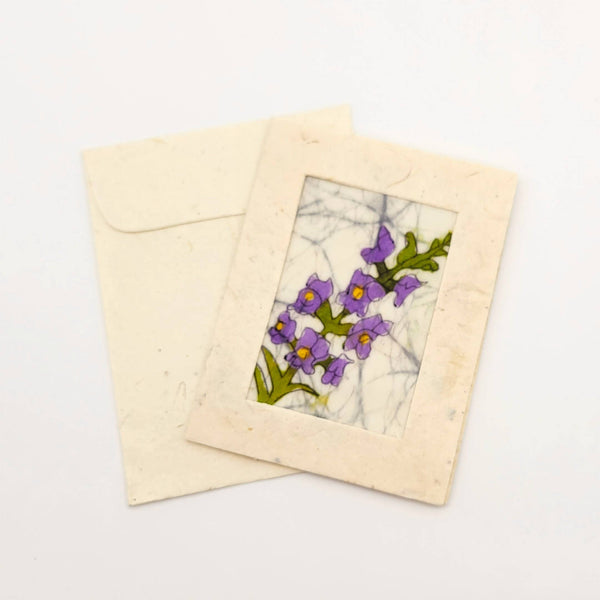Batik Snapdragon Mini Card
