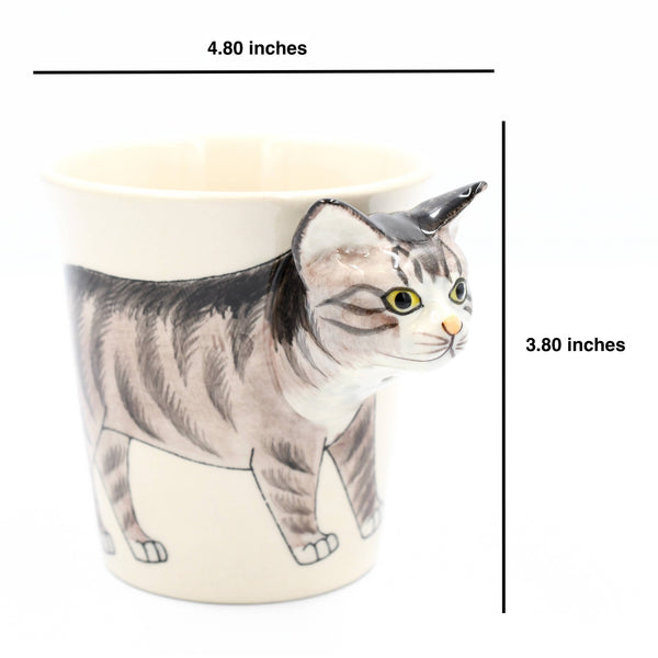 Tabby cat mug 10 oz