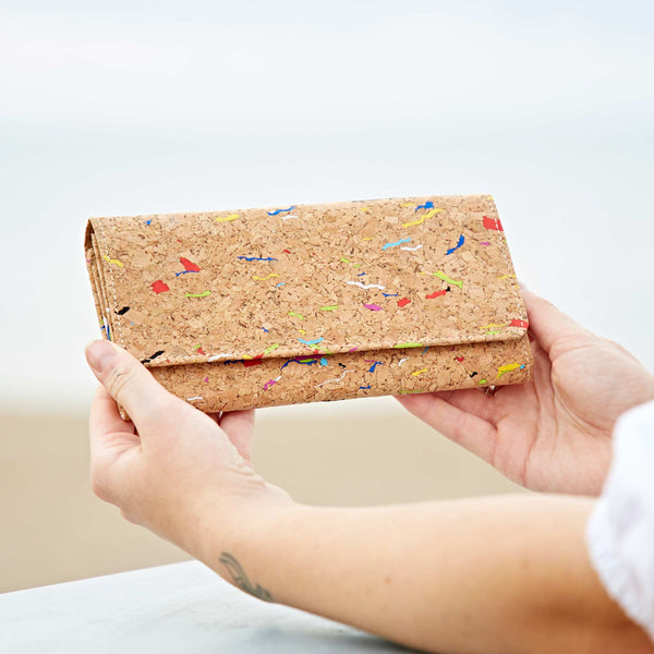 Natural Cork Clutch Purse