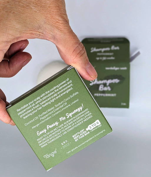 Tangie Peppermint Shampoo Bar – Vegan, Fresh & Zero Waste
