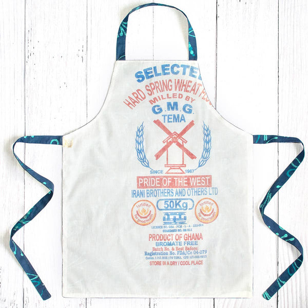 Apron Reversible: Dragonfly - Navy-Organic
