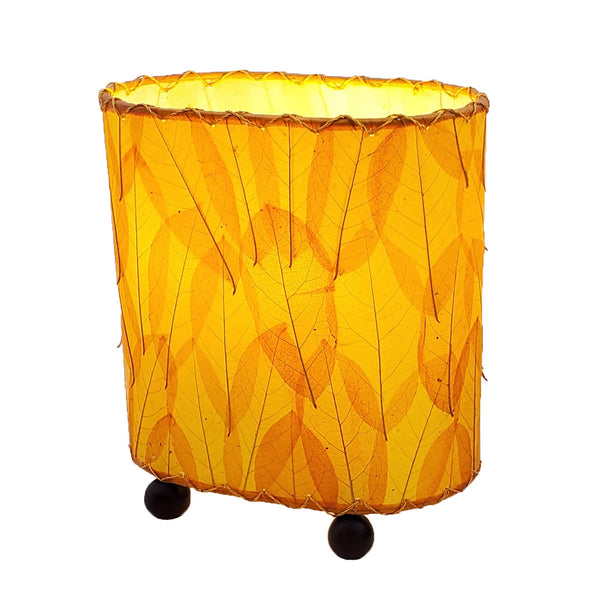 Mini Guyabano Lamp Orange, Shade Made of Guyabano Leaves