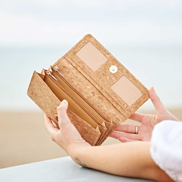 Natural Cork Clutch Purse