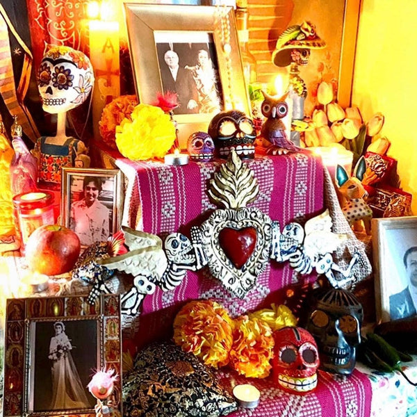 Day of the Dead Mexican Folk Art Calavera, Rustic XL D.Muertos 20"(long)