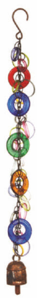 Intertwined Glass Rings/Beads & Bell/min.2