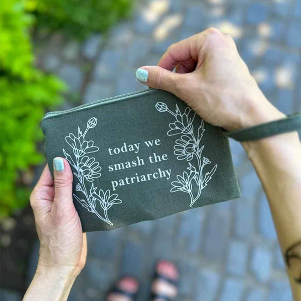 Smash the Patriarchy Wristlet Pouch - Feminist Gift