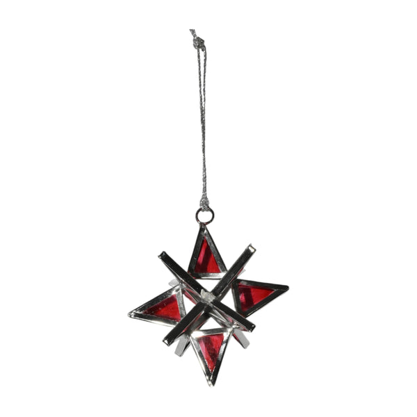 12 point Glass Star Ornaments
