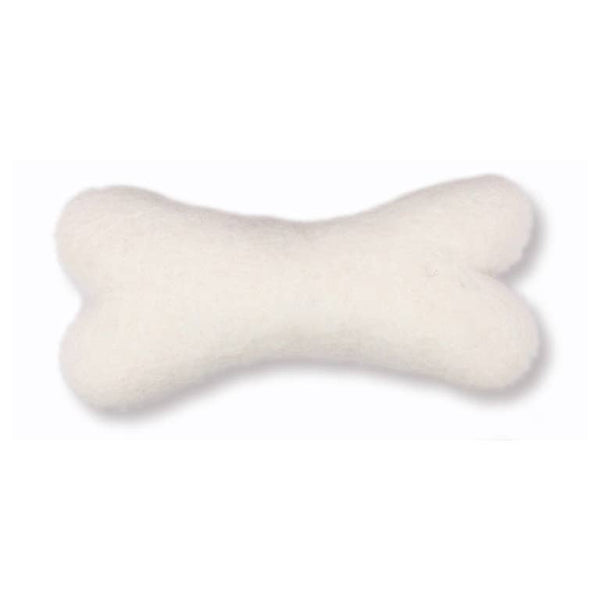 Eco Wool Dog Bones/Toys: Brown, Gray, White (Fair Trade)