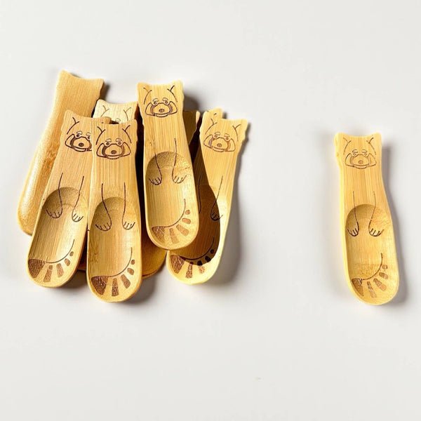 Bamboo Animal Kids & Toddler Utensils | Red Panda Spoon