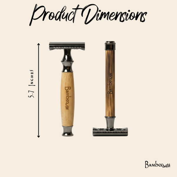 Bamboo Stainless Steel Safety Razor | Earth Day Bestseller