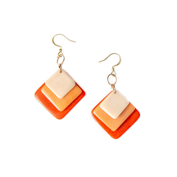 Minerva Earrings: Purple Combo