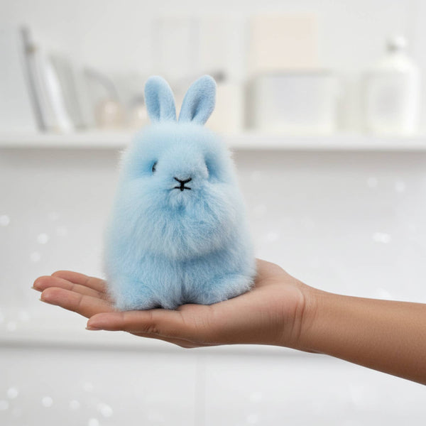 Pastel Alpaca Stuffed Animal - Bunny - Micro 6"