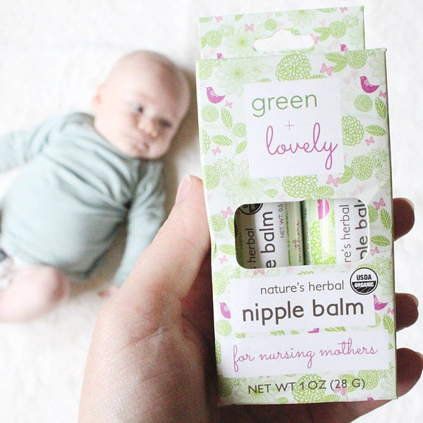 Nature's Herbal Nursing Nipple Balm - Healing Breastfeeding