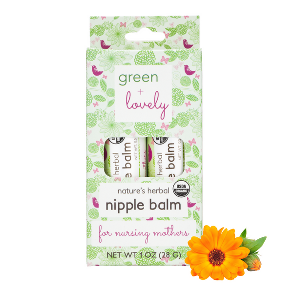 Nature's Herbal Nursing Nipple Balm - Healing Breastfeeding