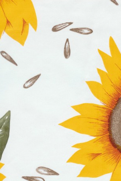 47.5" Round Sunflower Tablecloth