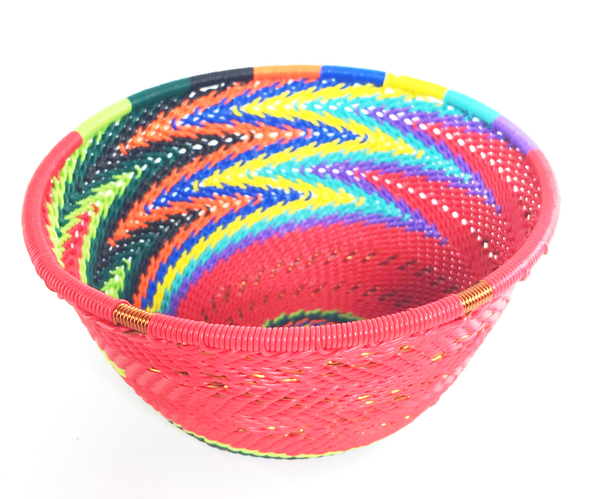 Red Rainbow Small Round Bowl