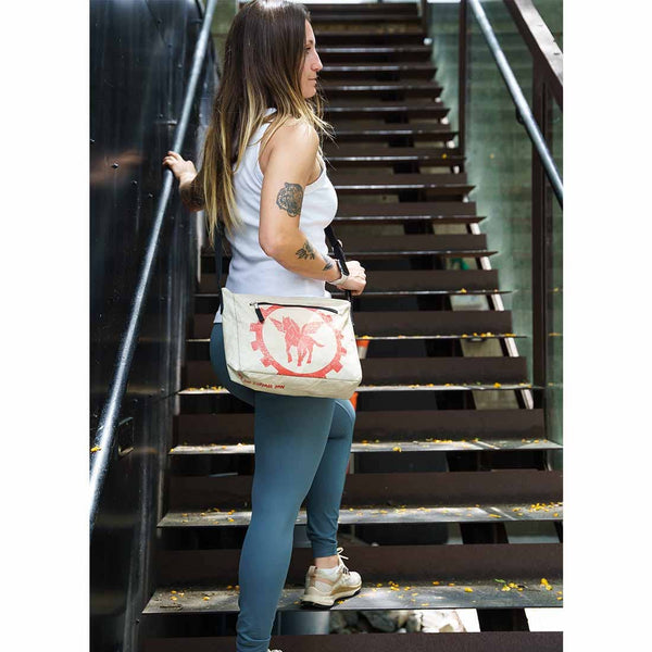 Medium Recycled Crossbody Bag -  Travel Purse - New Style