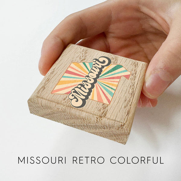 State of Alabama Retro Fridge Magnet