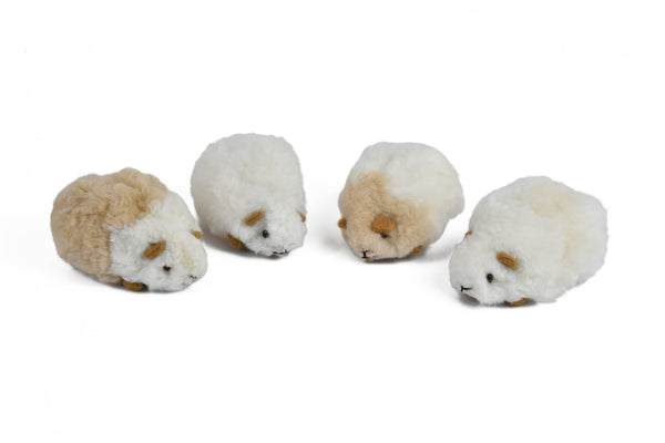 Baby Alpaca Fur Pet Ultra Soft Guinea Pig Mixed Colors 5"
