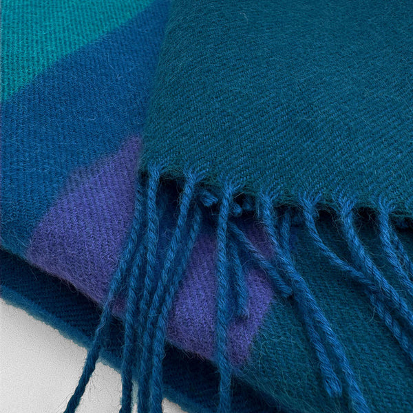 NEW! 100% Baby Alpaca Scarf - Adriatic