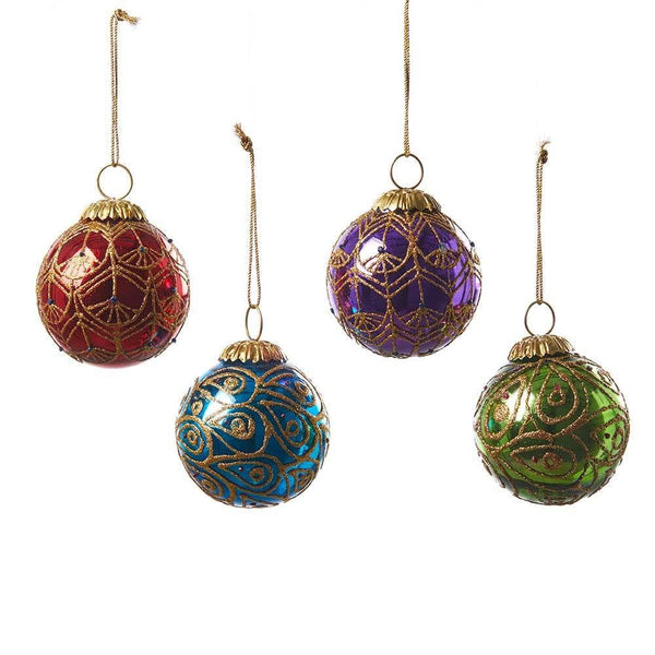 Glittering Glass Ornaments