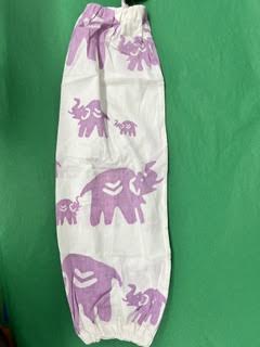 Cotton Silk Screen Plastic Bag Dispenser/Holder