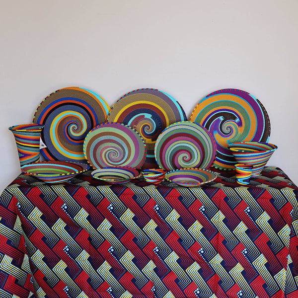 Rainbow Zulu Wire Baskets - Bowl