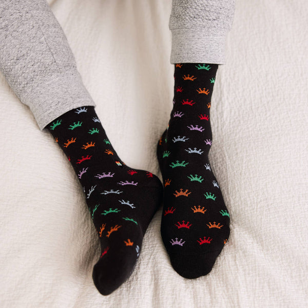 Socks that Save LGBTQ Lives (Colorful Crowns/Small)