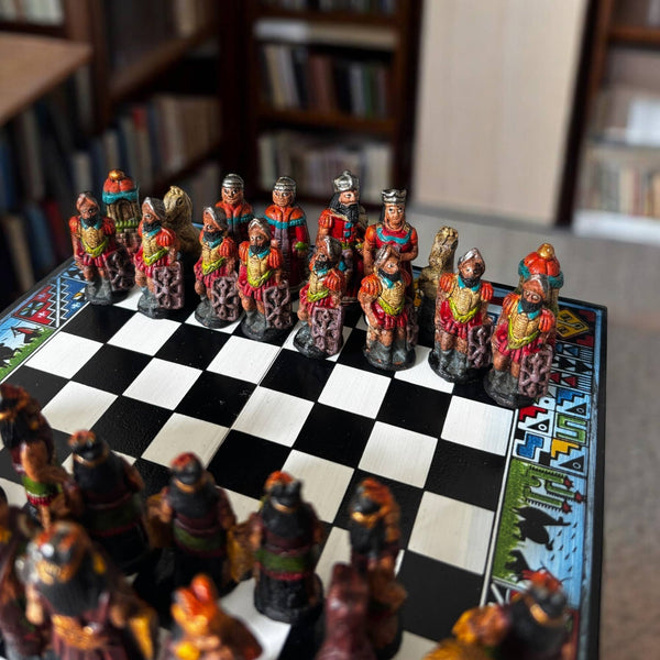 Peruvian Handmade Chess Board Game 8"