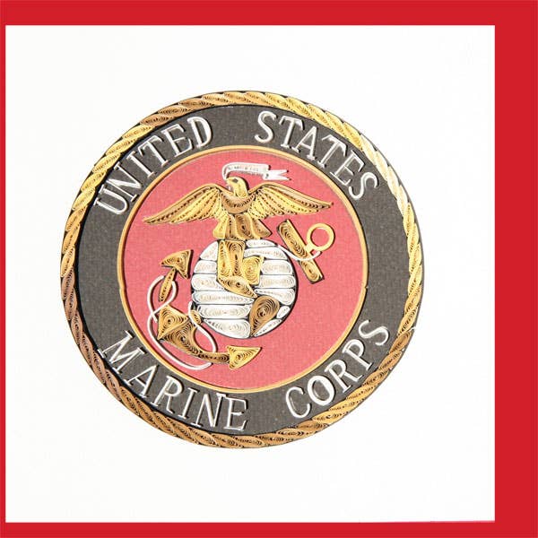 US-MARINE Quilling Card