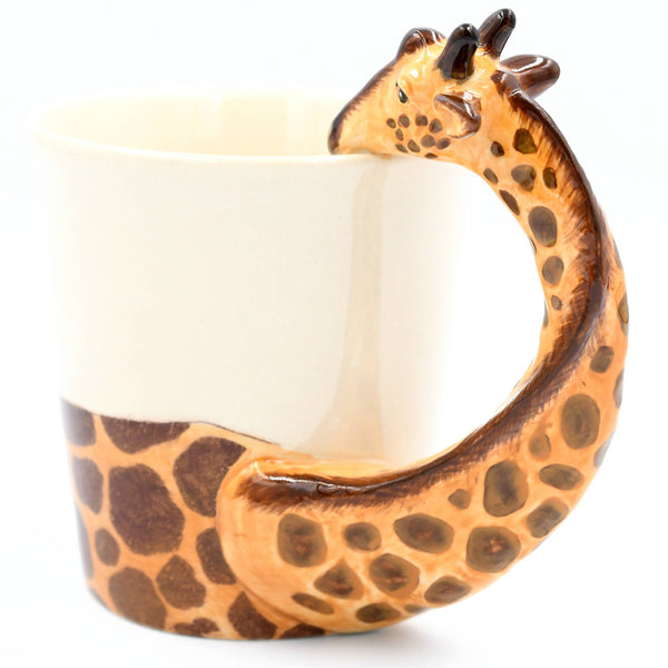 Giraffe long neck mug 10 oz