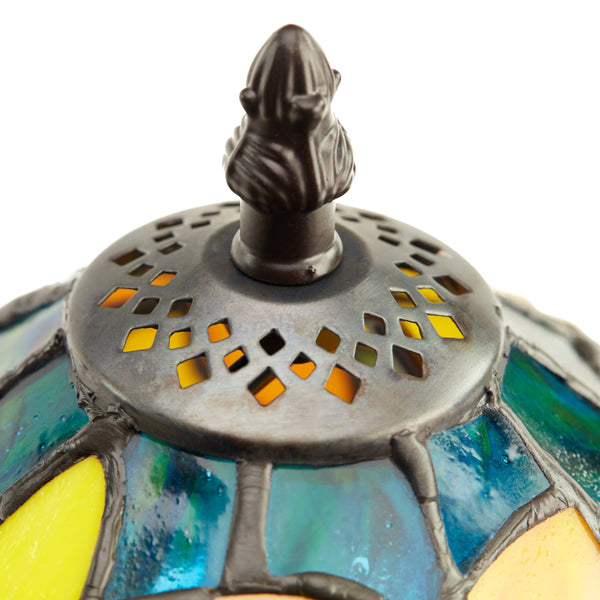 12"H Sunflower Blossoms Candlestick Accent Lamp