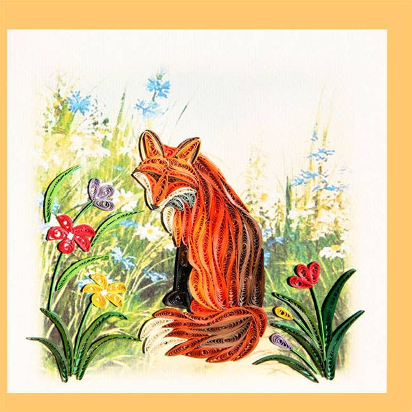 Fox Quilling Card