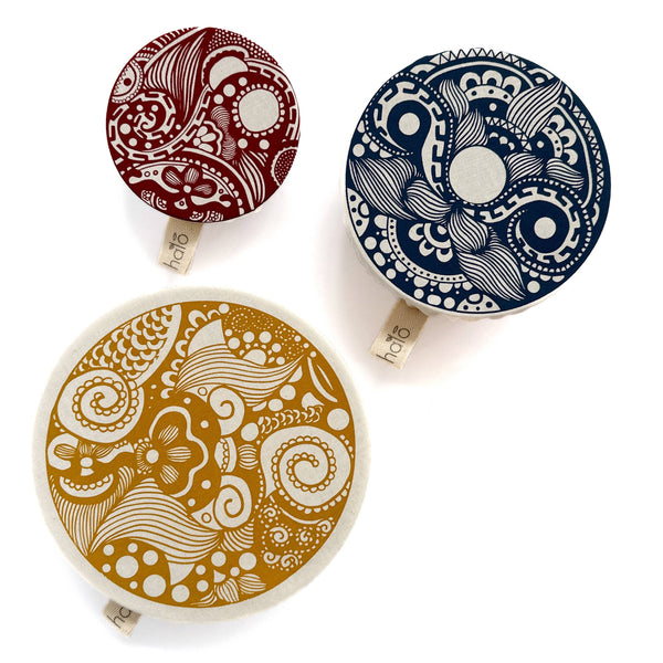 Halo Dish and Bowl Cover Small Set of 3 Paradise