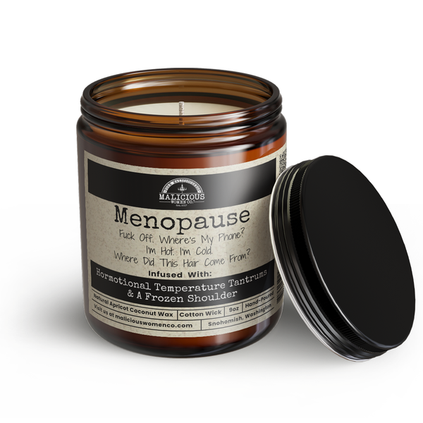 Menopause 9oz Funny Candle Malicious Women Co