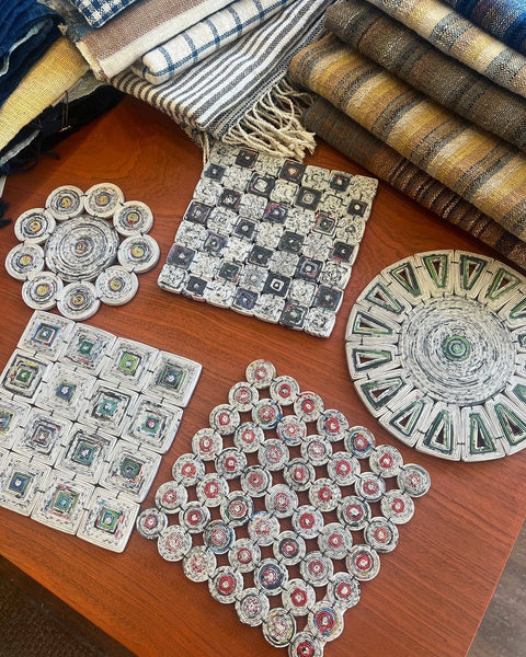 Recycled Paper Trivets by the Lao Disabled Women's Center