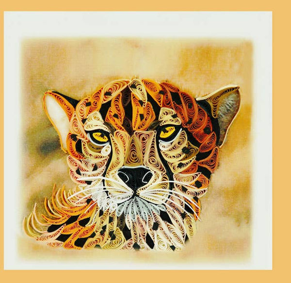 Cheetah Quilling Card, Animal