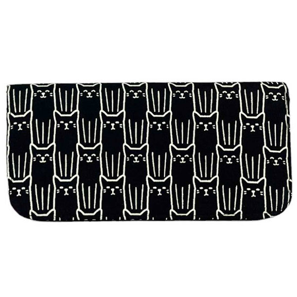 Cat Print Long Wallet - Gift for Cat Lovers - Vegan Wallet