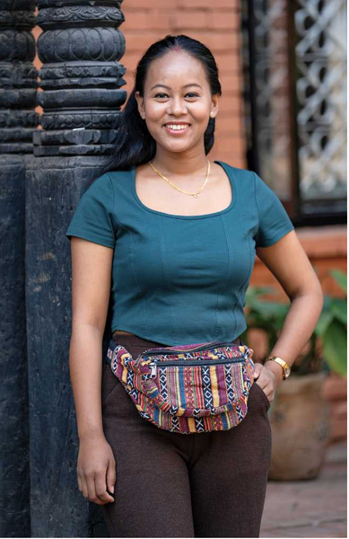 Gyari Stripe Sling Bag Large